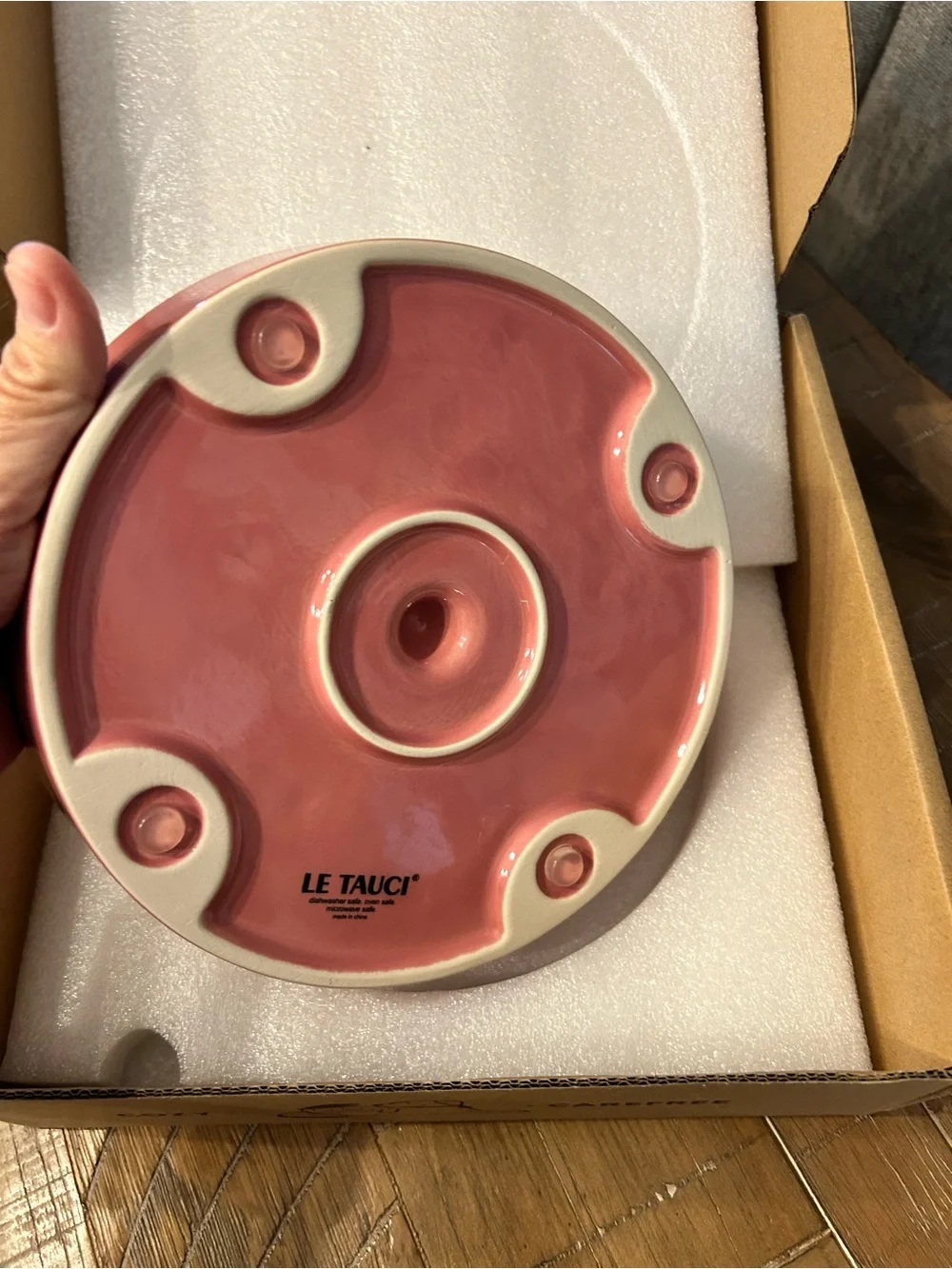 Slow Feed Dog Bowl - Pink Ceramic Slow Feeder